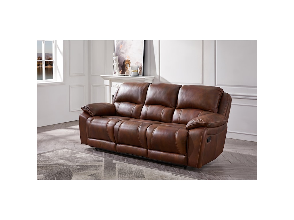 cheers black leather reclining sofa